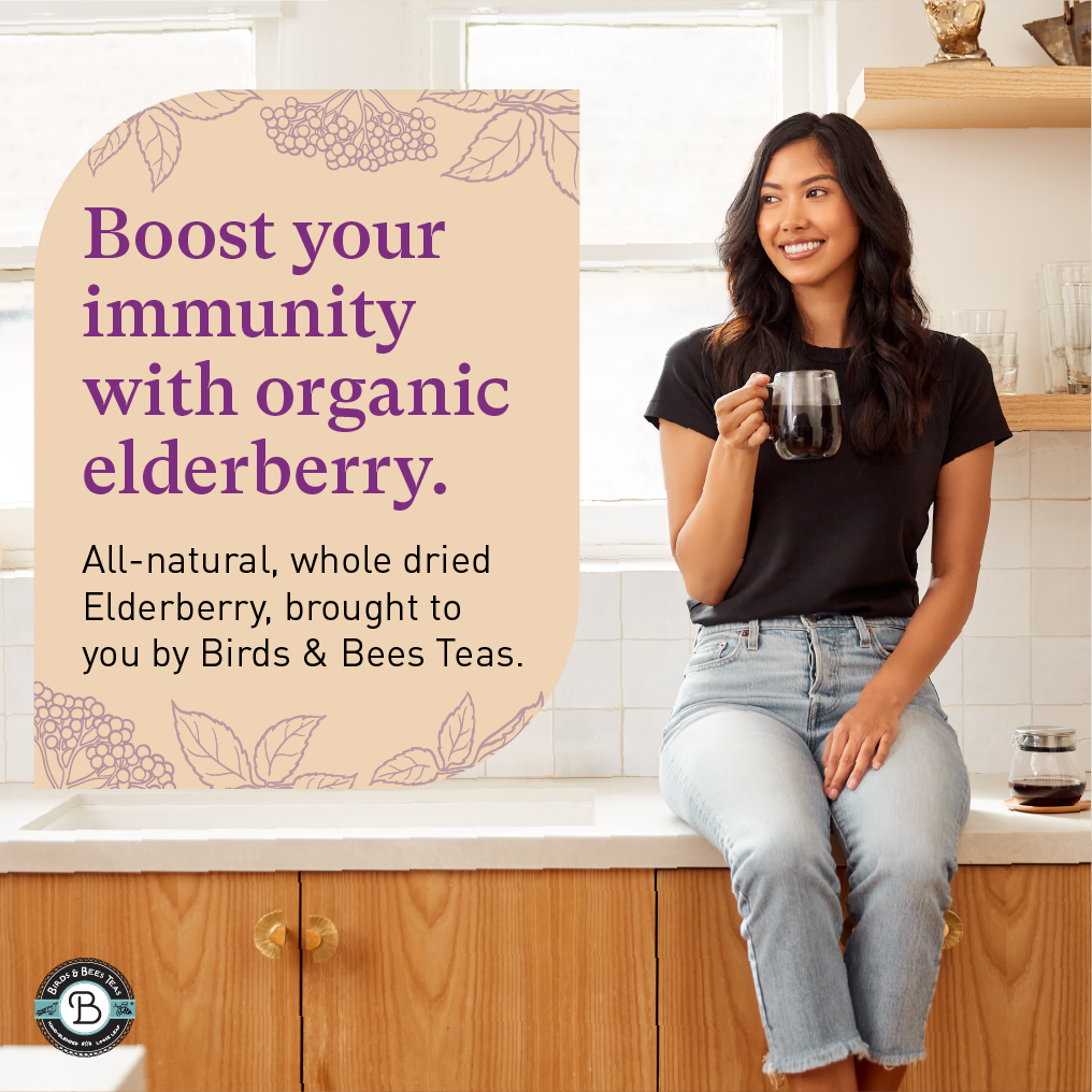 Elderberry Tea Organic - Bulk Elderberry - Whole Dried Organic Elderberries