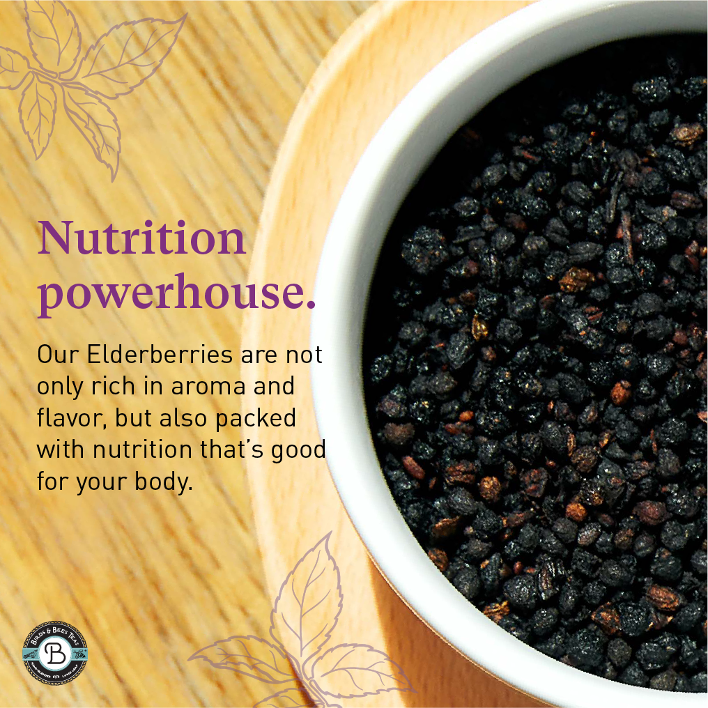 Elderberry Tea Organic - Bulk Elderberry - Whole Dried Organic Elderberries