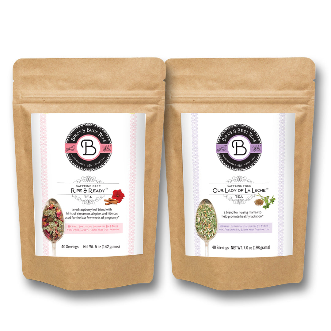 Herbal Tea Bundles for Trimester Support | Pregnancy & Postpartum Support | Bulk Herbal Tea